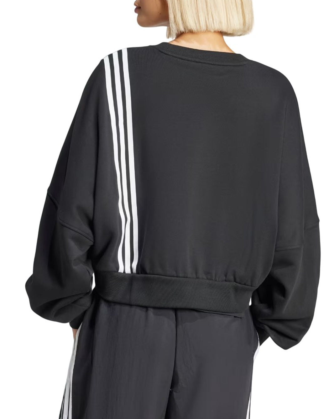 Adidas FELPA ADIBREAK CROPPED Nero