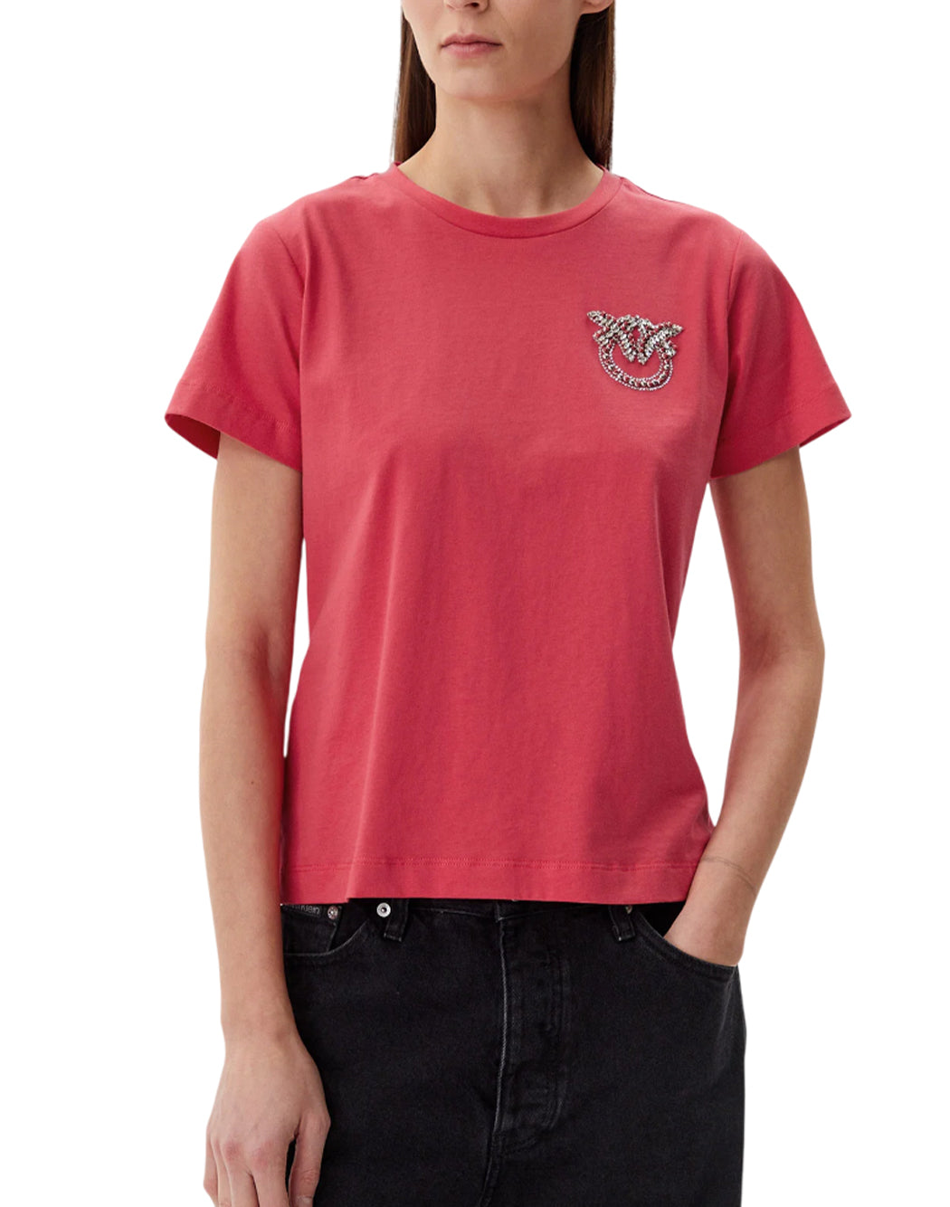 "Pinko T-SHIRT "NAMBRONE" Rosso"