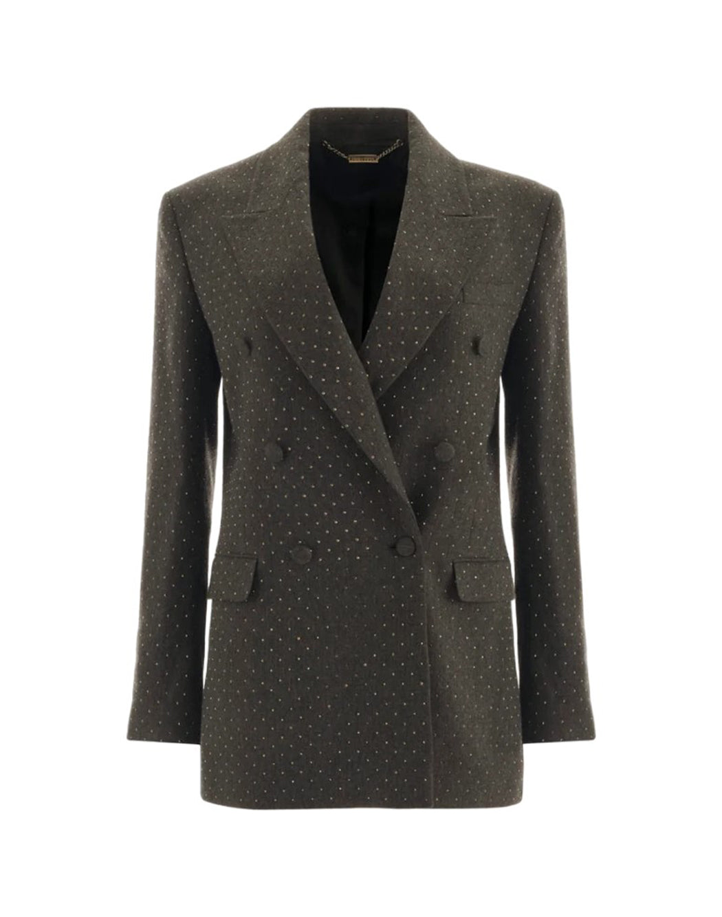 BLAZER LUNGO CON PATTERN ALLOVER