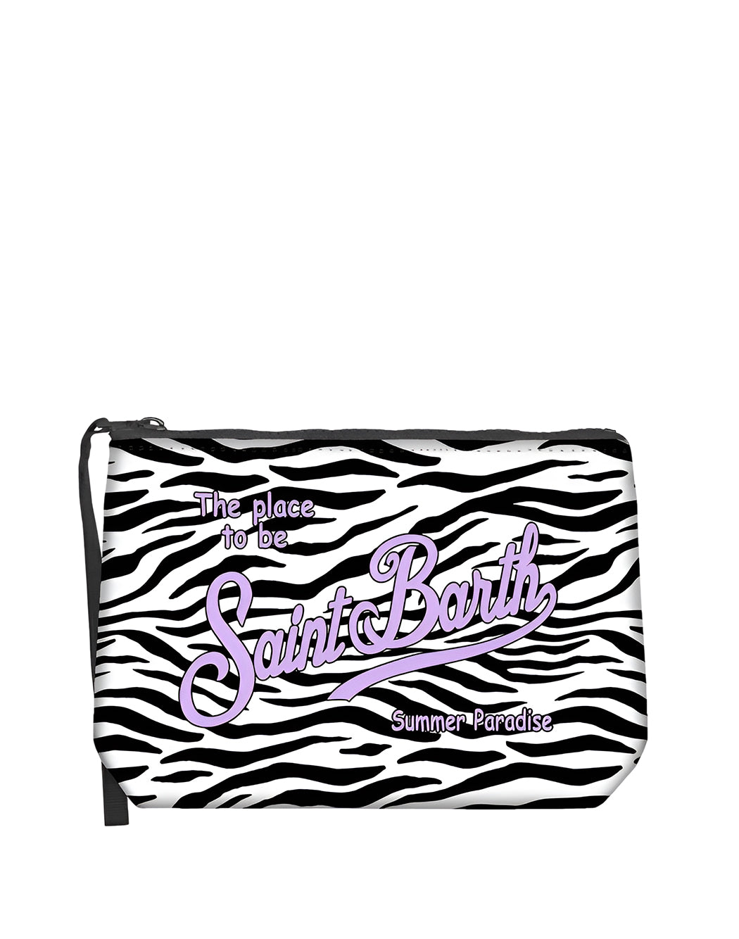 Mc2 Saint Barth POCHETTE ALINE ZEBRATA Nero