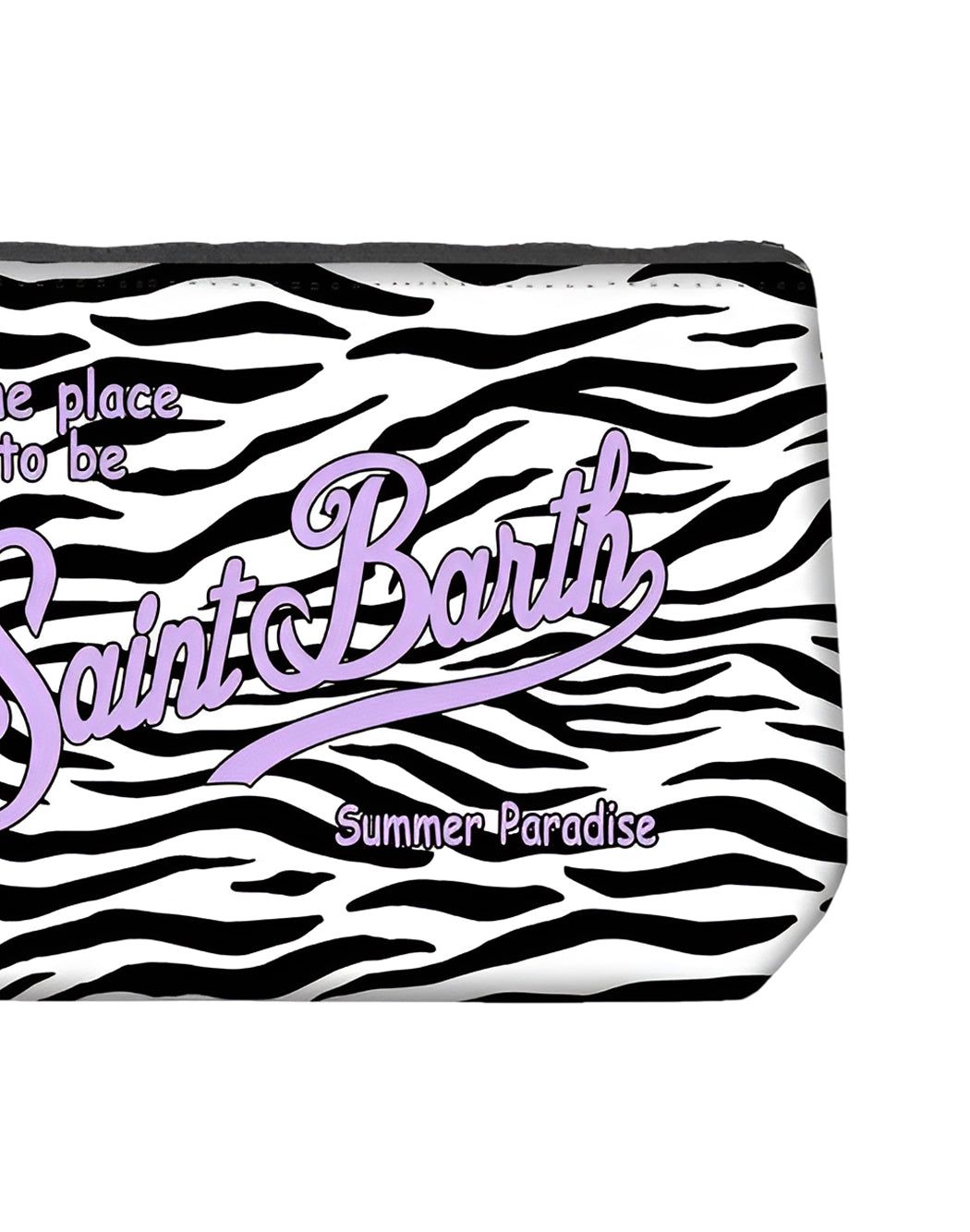 Mc2 Saint Barth POCHETTE ALINE ZEBRATA Nero