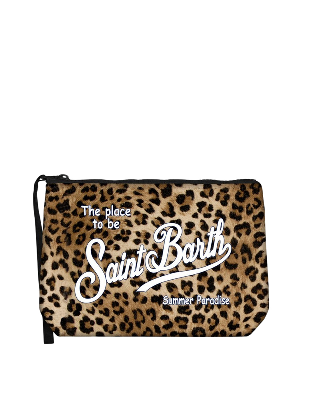 Mc2 Saint Barth POCHETTE ALINE CON STAMPA ANIMALIER Marrone