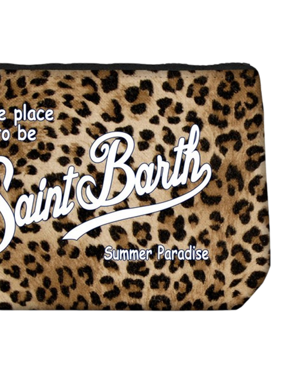 Mc2 Saint Barth POCHETTE ALINE CON STAMPA ANIMALIER Marrone