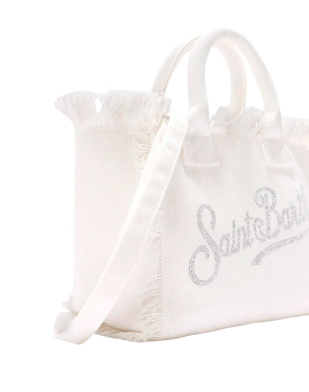 "Mc2 Saint Barth BORSA "COLETTE" CON STRASS Bianco"