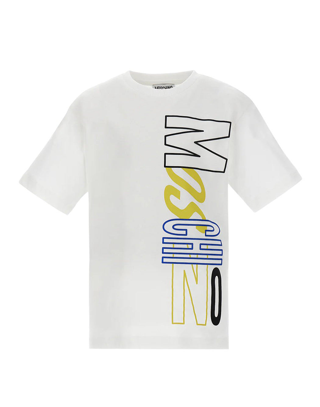 Moschino Kid-teen T-SHIRT CON LOGO Bianco