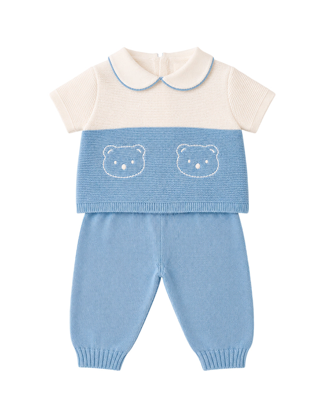 Baby Lord COMPLETO CON RICAMO ORSI Bianco