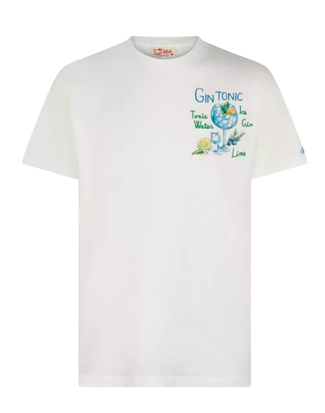 Mc2 Saint Barth T-SHIRT CON LOGO FRONTALE Bianco