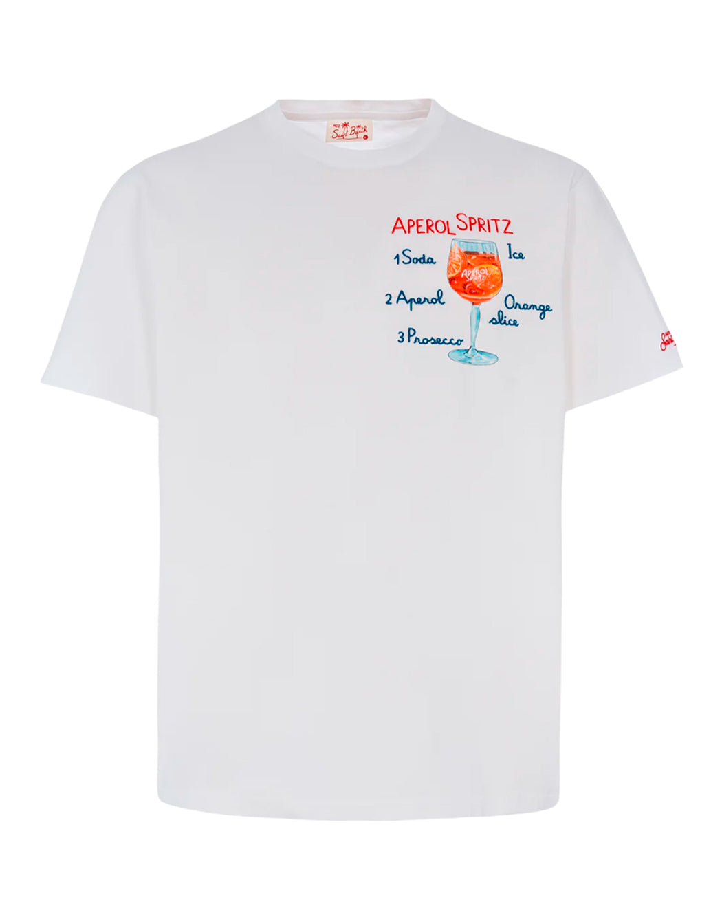Mc2 Saint Barth T-SHIRT CON LOGO FRONTALE Bianco