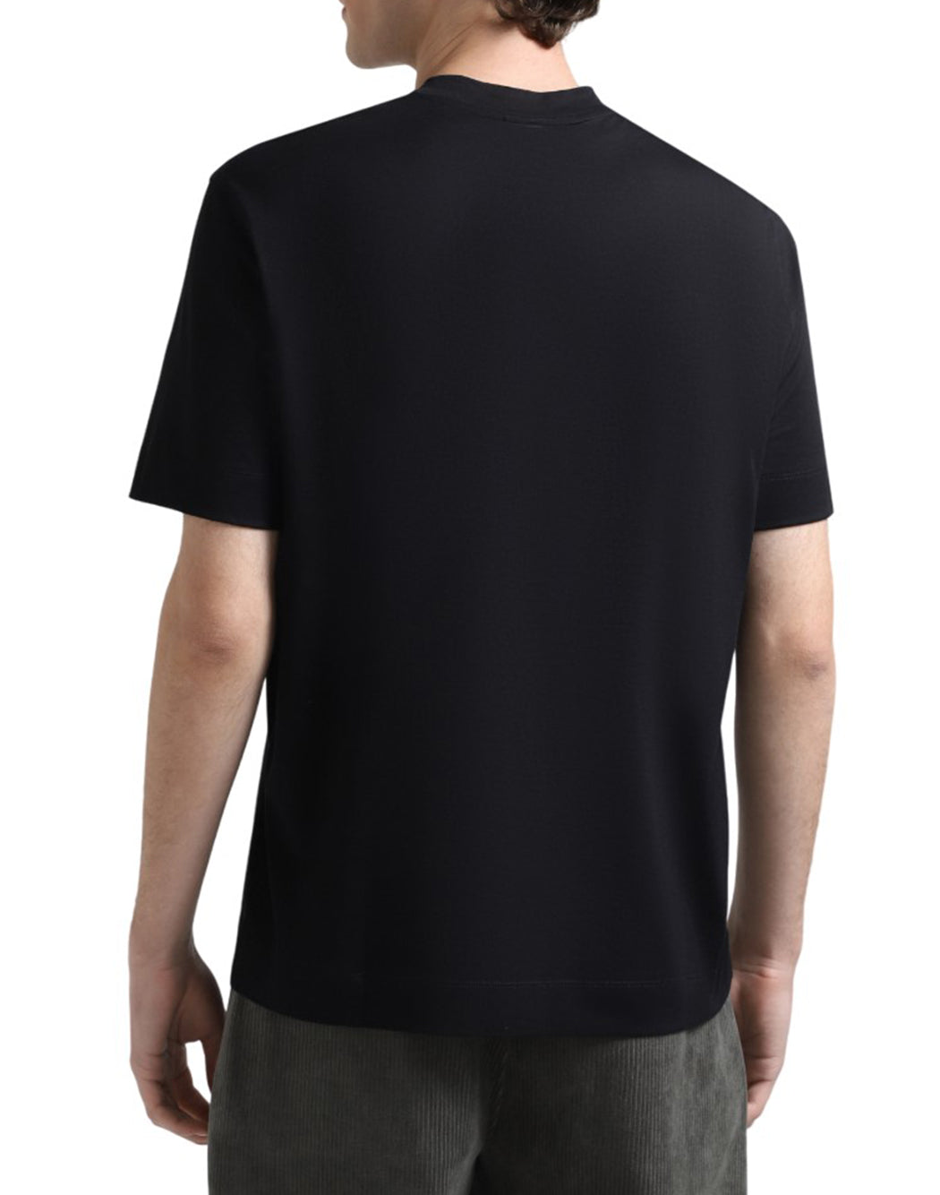 Emporio Armani T-shirt con patch logo a rilievo Nero