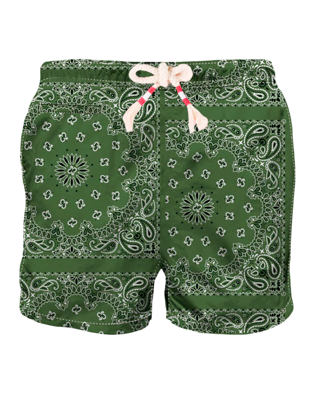 Mc2 Saint Barth COSTUME DA BAGNO CON STAMPA BANDANA VERDE Verde