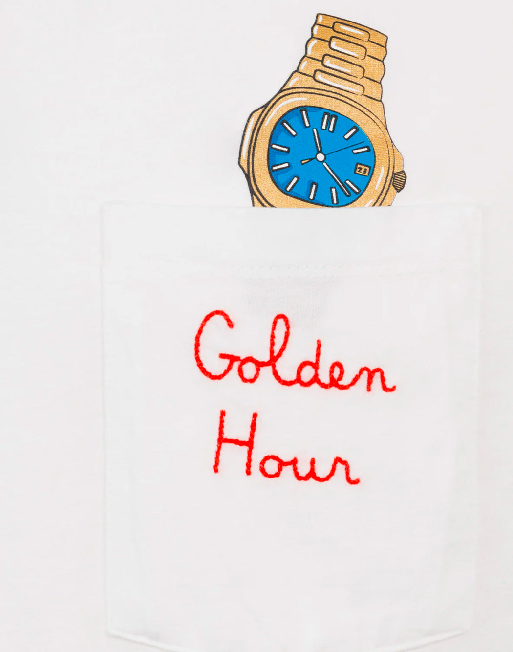 "Mc2 Saint Barth T-SHIRT "AUSTIN GOLDEN HOUR" White"