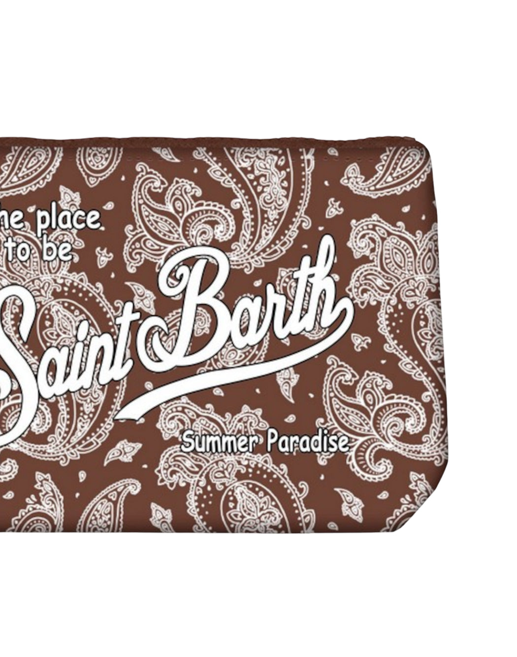 "Mc2 Saint Barth POCHETTE "ALINE" PAISLEY Marrone"