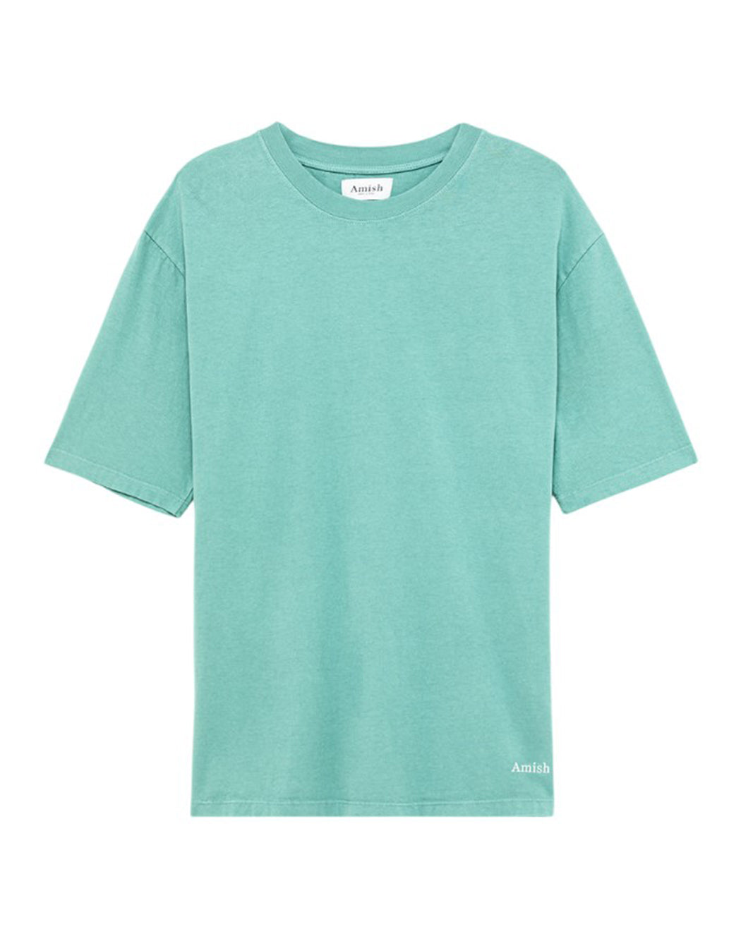 Amish T-SHIRT CON MICRO LOGO Azzurro