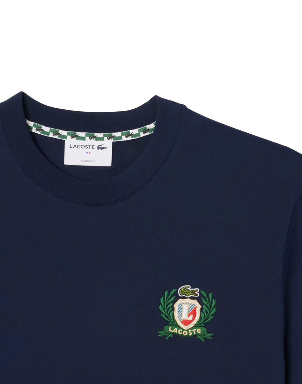 Lacoste T SHIRT RICAMATA Blu