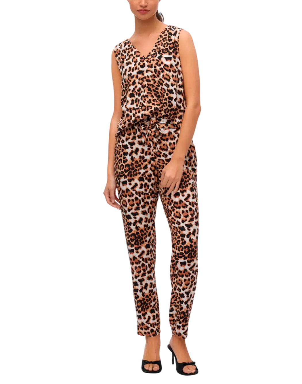"Vero Moda "VMEASY JOY" TOP ANIMALIER Marrone"