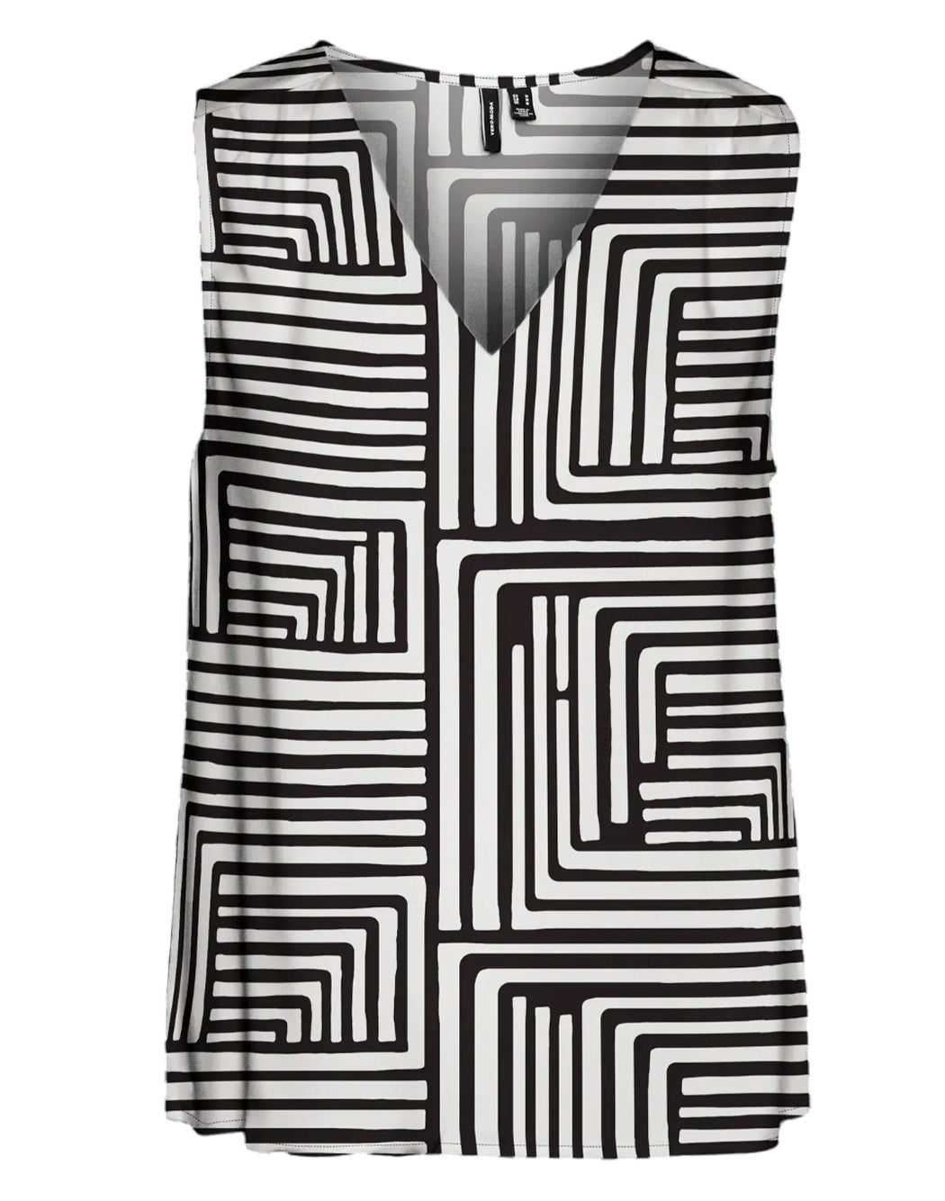 "Vero Moda "VMEASY JOY" TOP GEOMETRICO Nero"