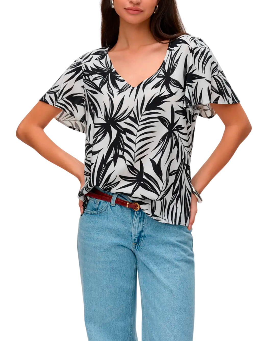 "Vero Moda "VMEASY JOY" TOP FLOREALE Multicolor"