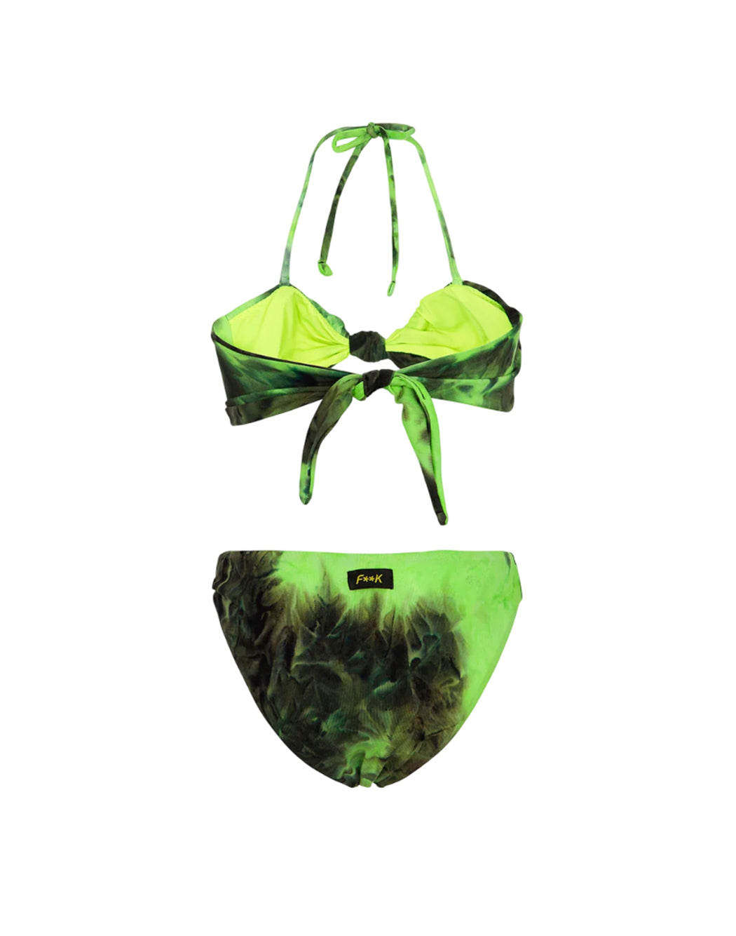 Fuck BIKINI FASCIA CON SLIP FISSO Verde
