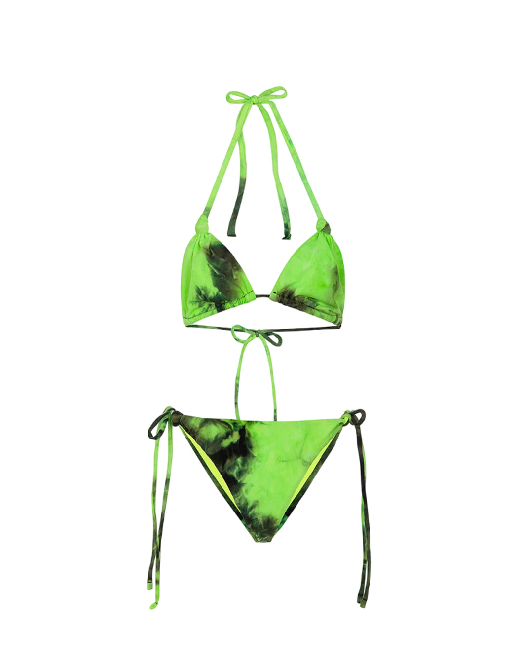 Fuck BIKINI TRIANGOLO CON SLIP REGOLABILE Verde