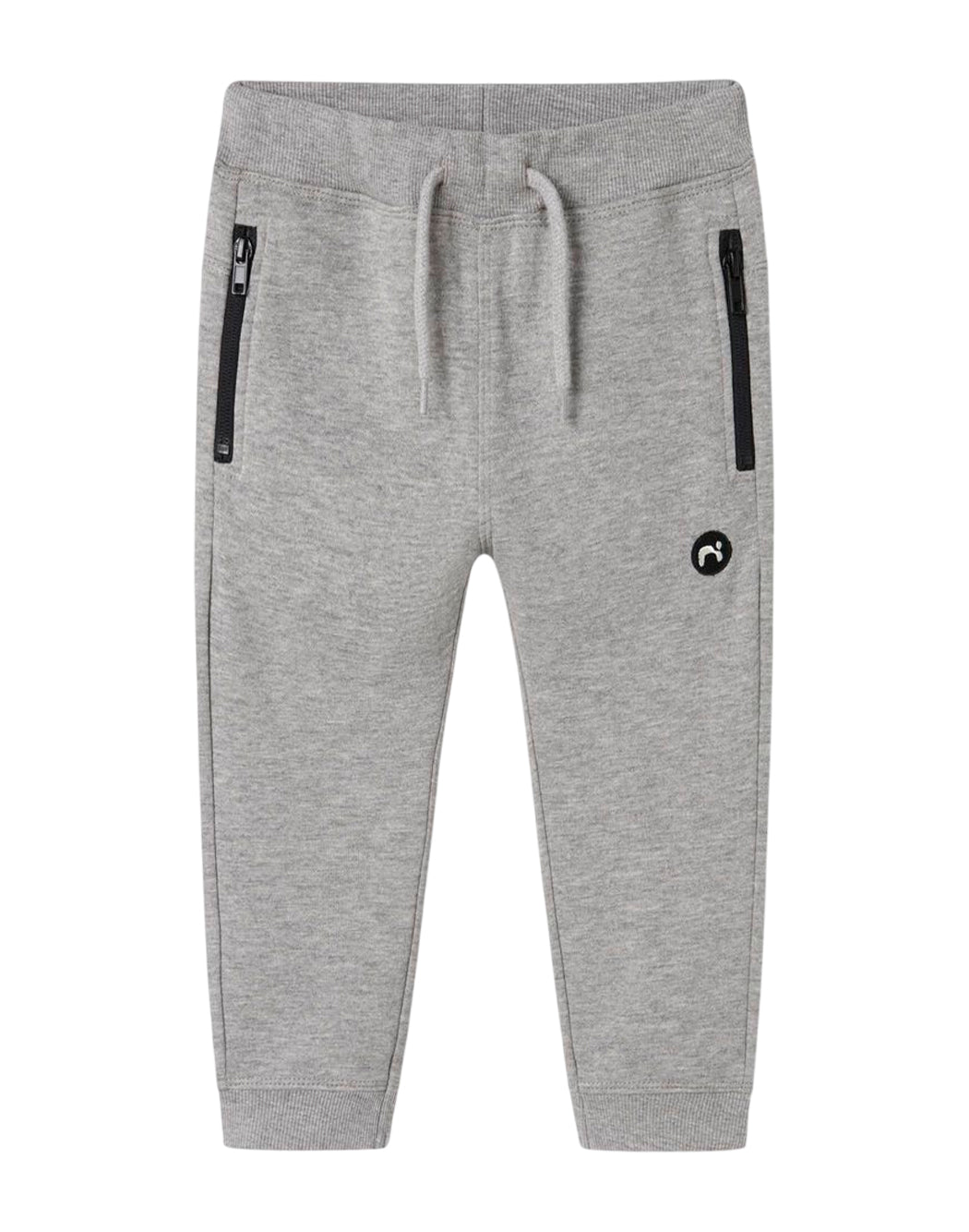 Name It PANTALONI CON ZIP E LOGO A CONTRASTO Grigio