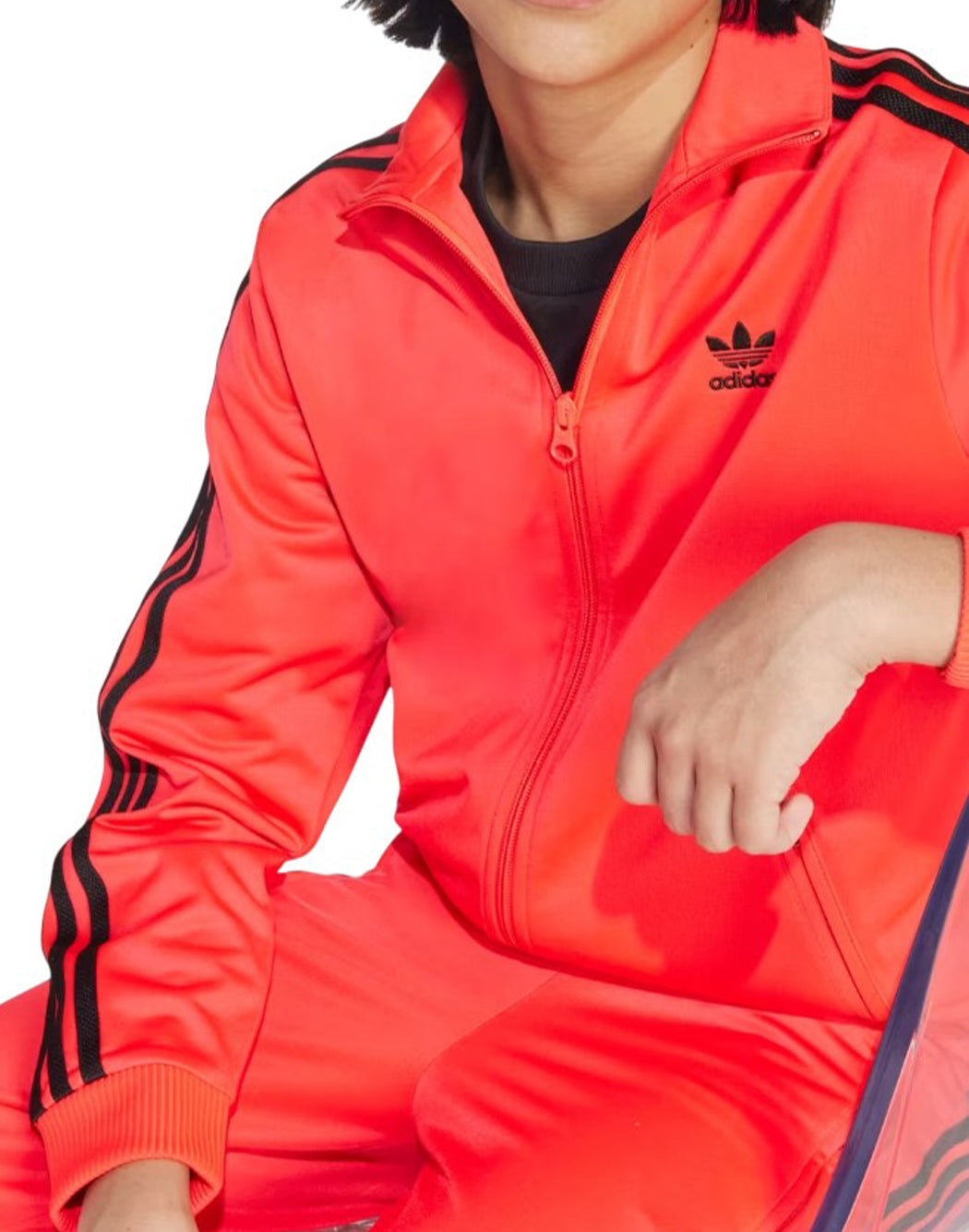 Adidas FELPA CON LOGO Rosso