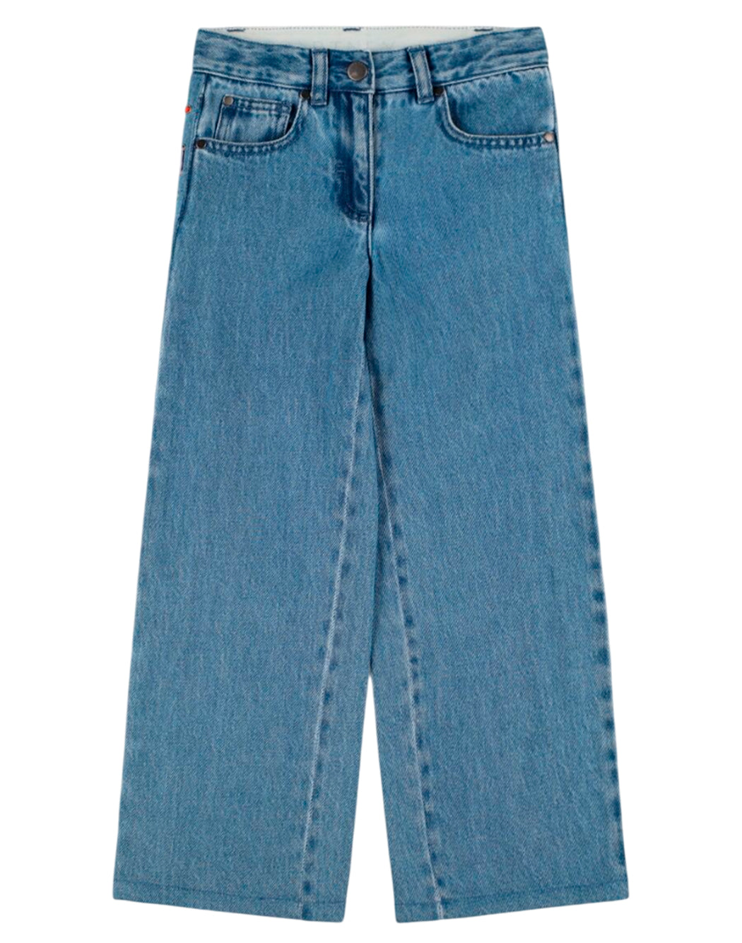 Stella Mccartney Kids JEANS CON LOGO MULTICOLOR Blu