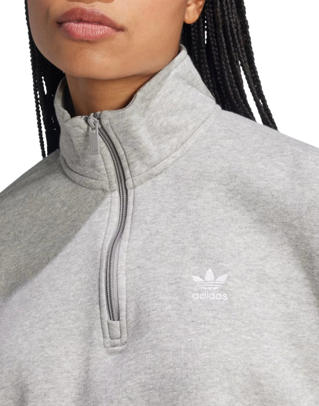 Adidas FELPA CON COLLO ALTO Grigio