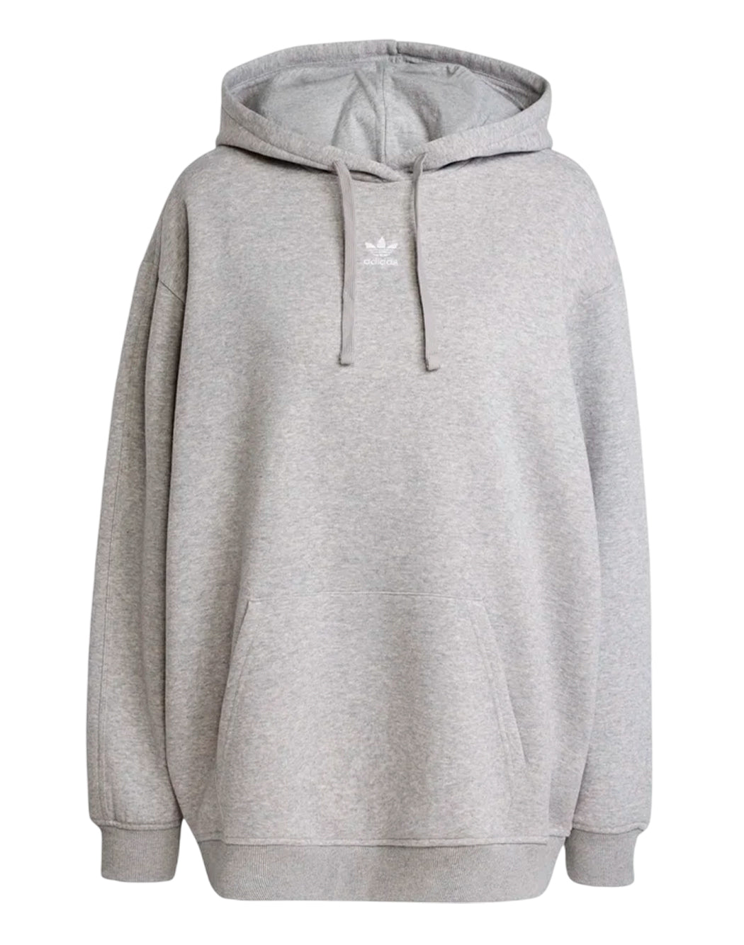 Adidas FELPA CON CAPPUCCIO CON MINI LOGO Grigio