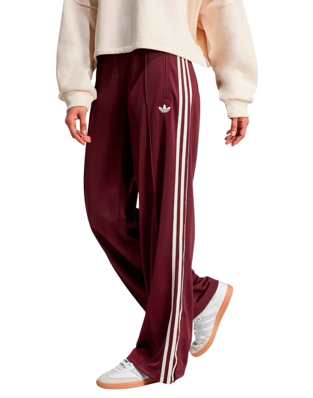 Adidas PANTALONI A GAMBA LARGA Rosso