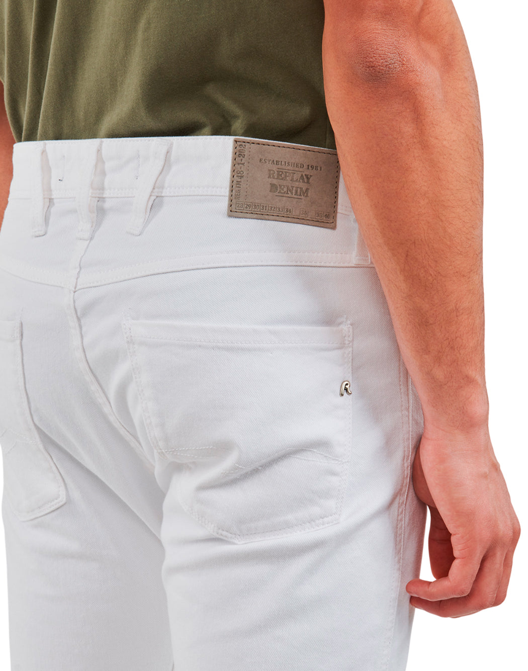Replay JEANS ANBASS Bianco