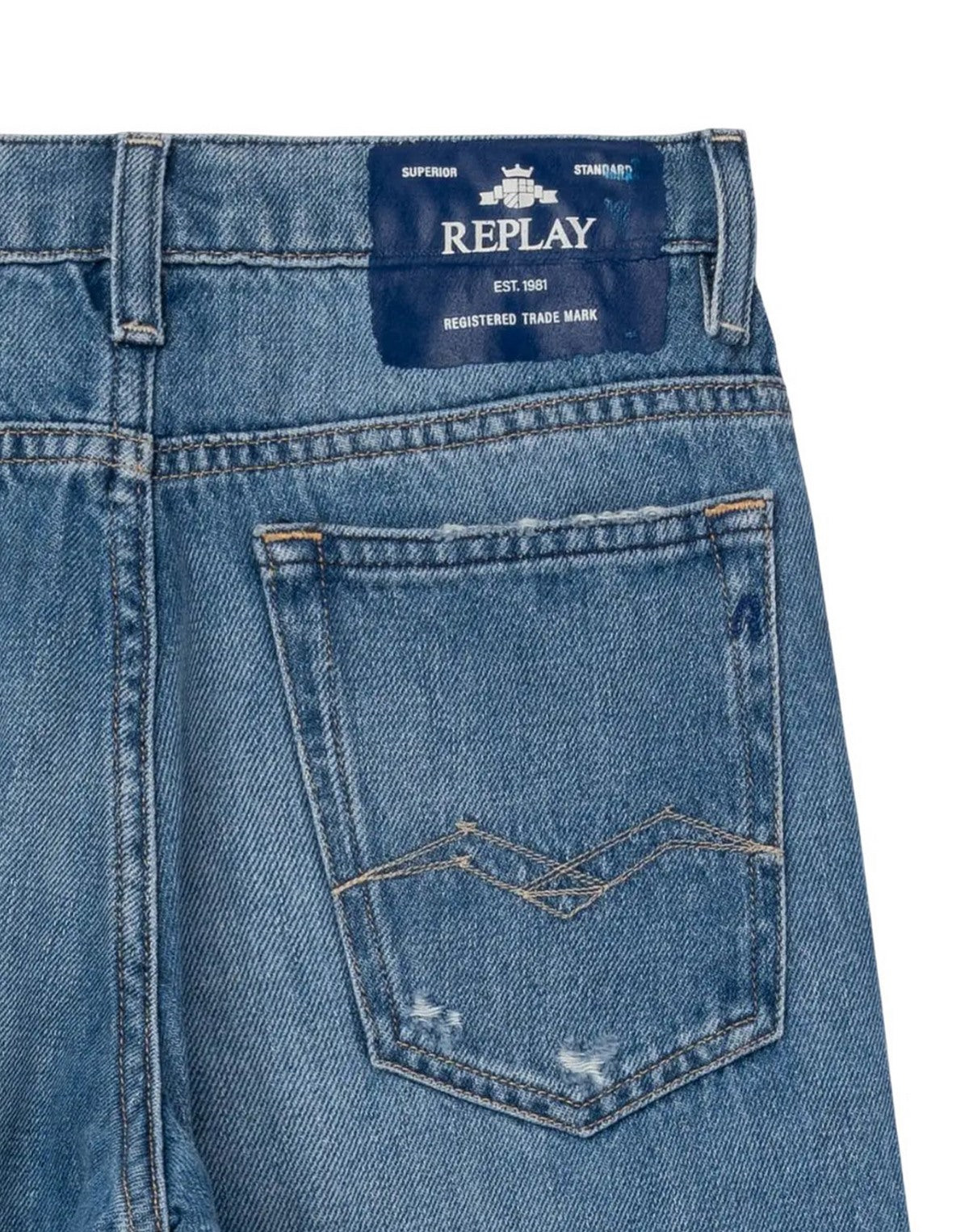 Replay JEANS SLIM FIT WALLYS Blu