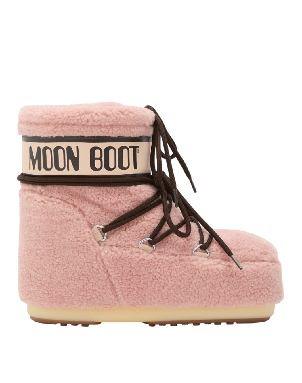 "Moon Boot STIVALETTI DA NEVE "ICON LOW TEDDY" Rosa"