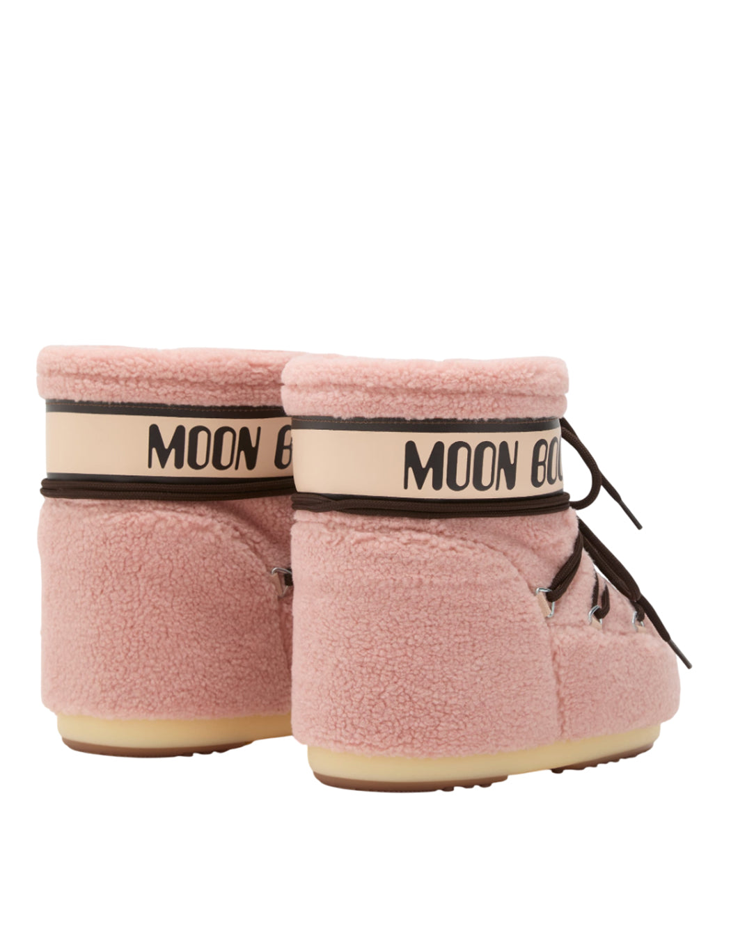 "Moon Boot STIVALETTI DA NEVE "ICON LOW TEDDY" Rosa"
