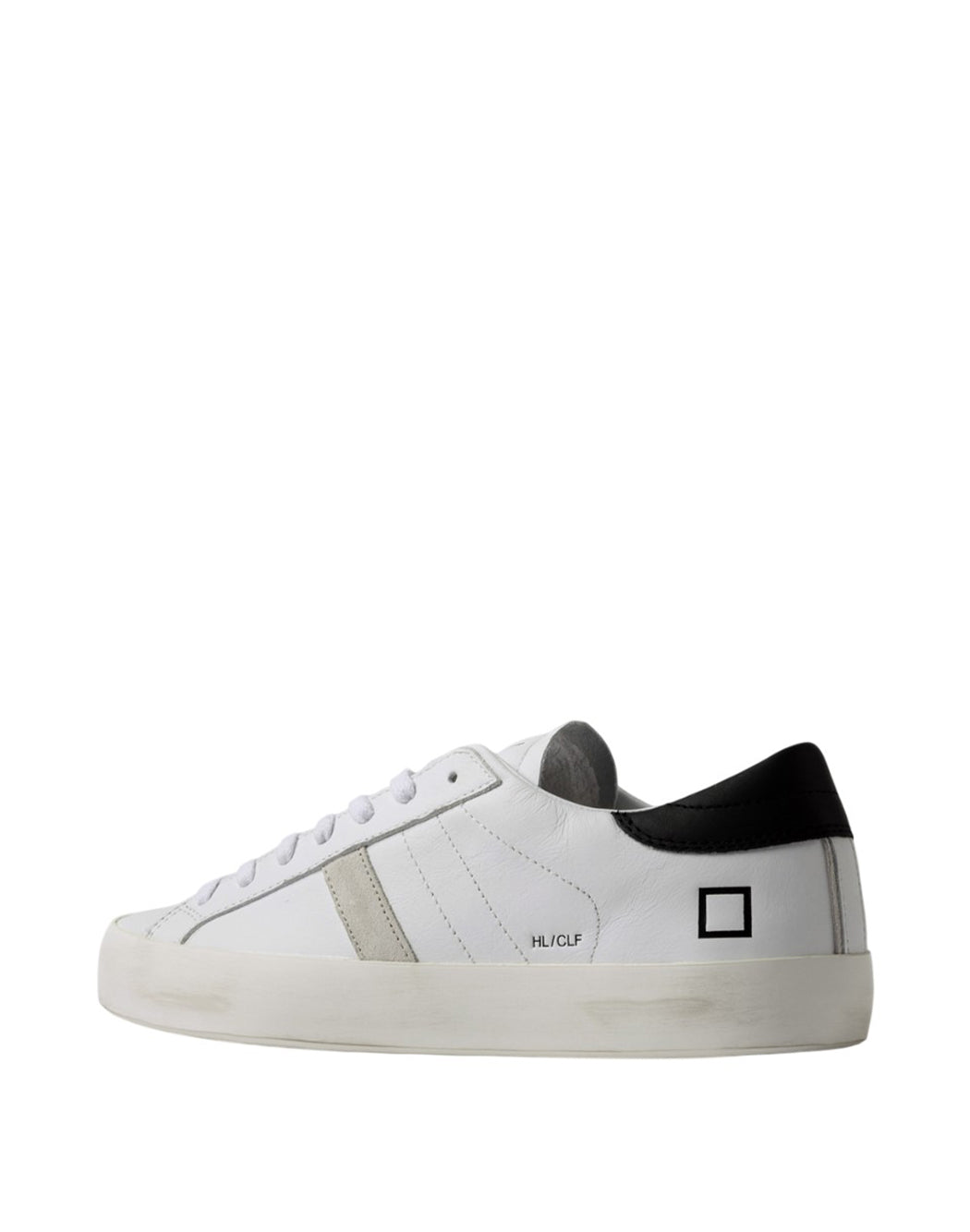 "D.a.t.e. SNEAKERS "HILL LOW CALF" Bianco"