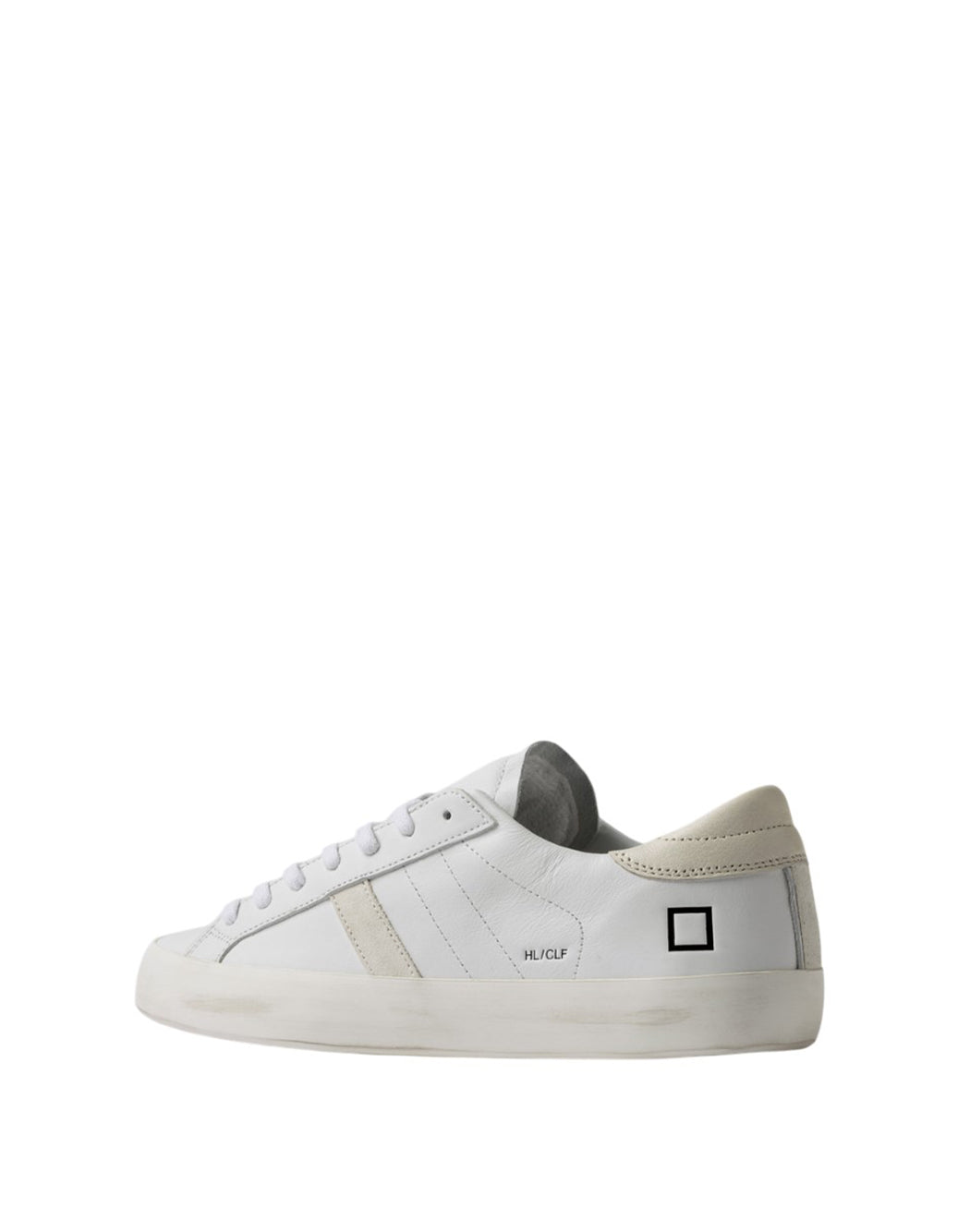 "D.a.t.e. SNEAKERS "HILL LOW CALF" Bianco"