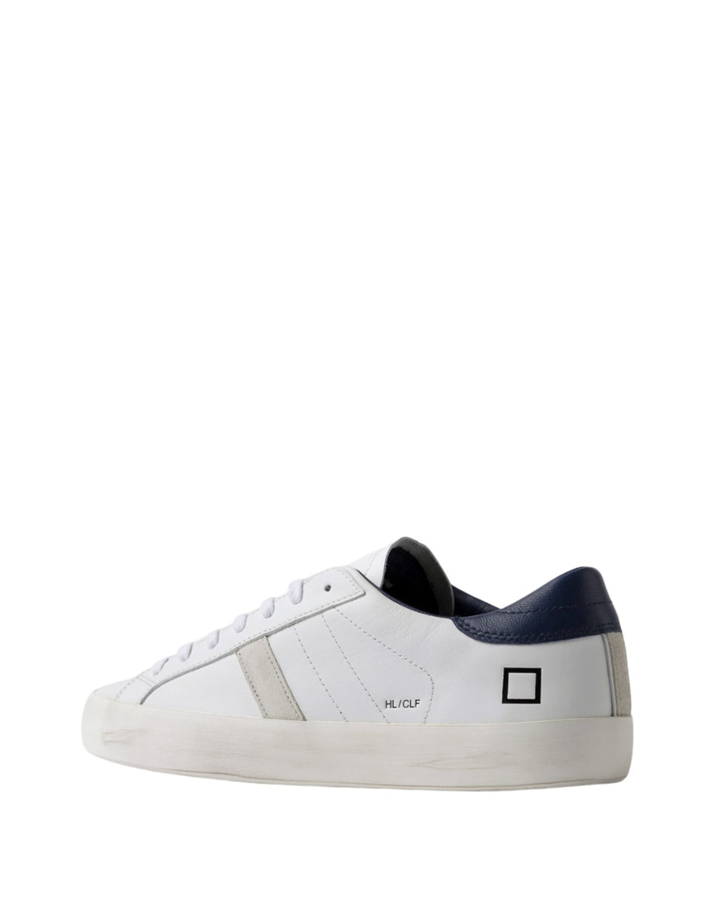 "D.a.t.e. SNEAKERS "HILL LOW CALF" Bianco"