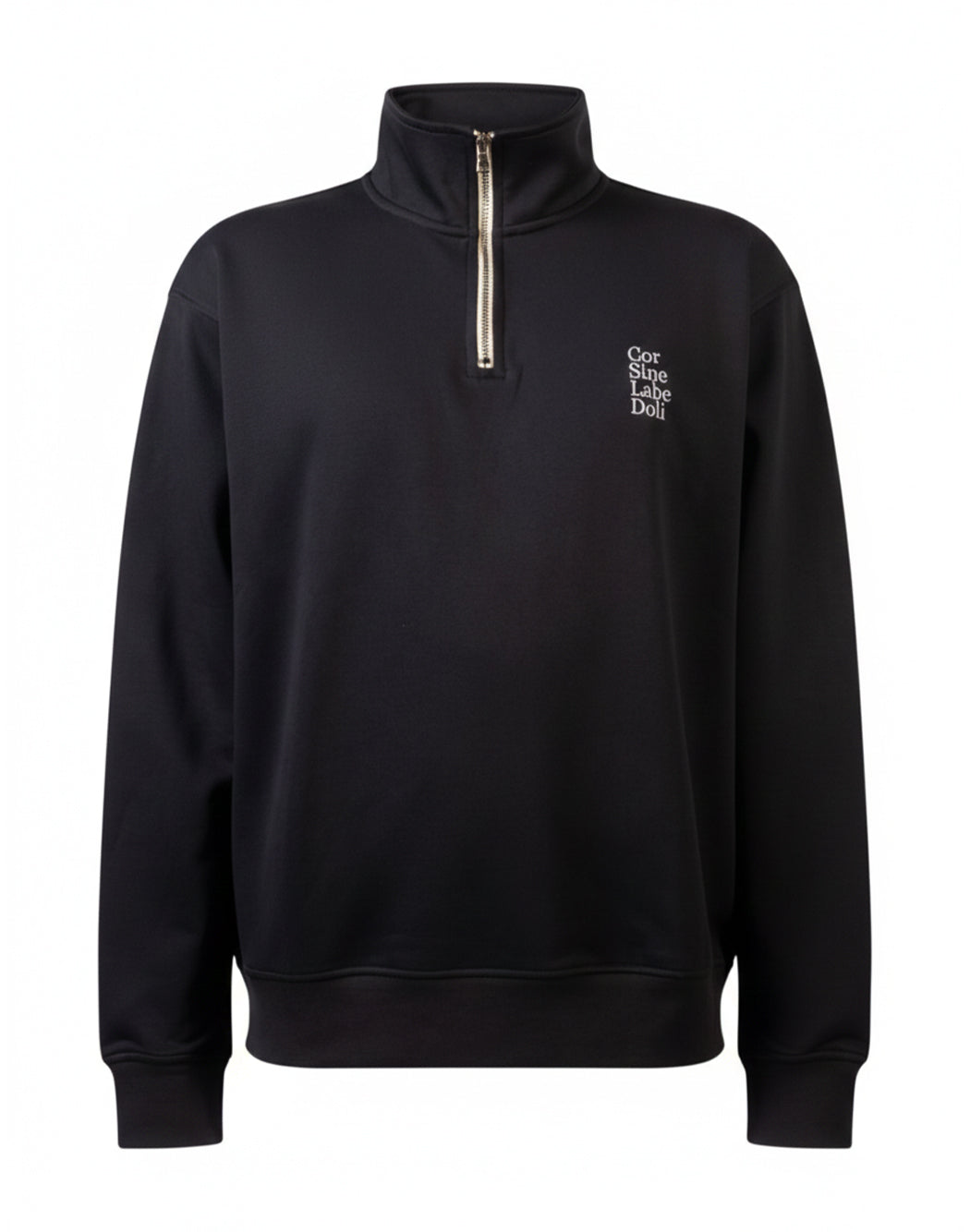 Corsinelabedoli FELPA CON ZIP Nero