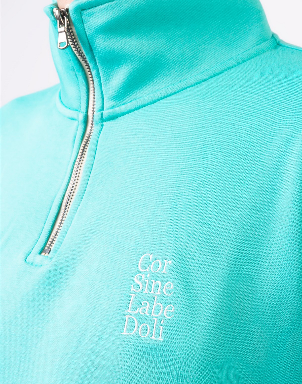 Corsinelabedoli FELPA CON ZIP Azzurro