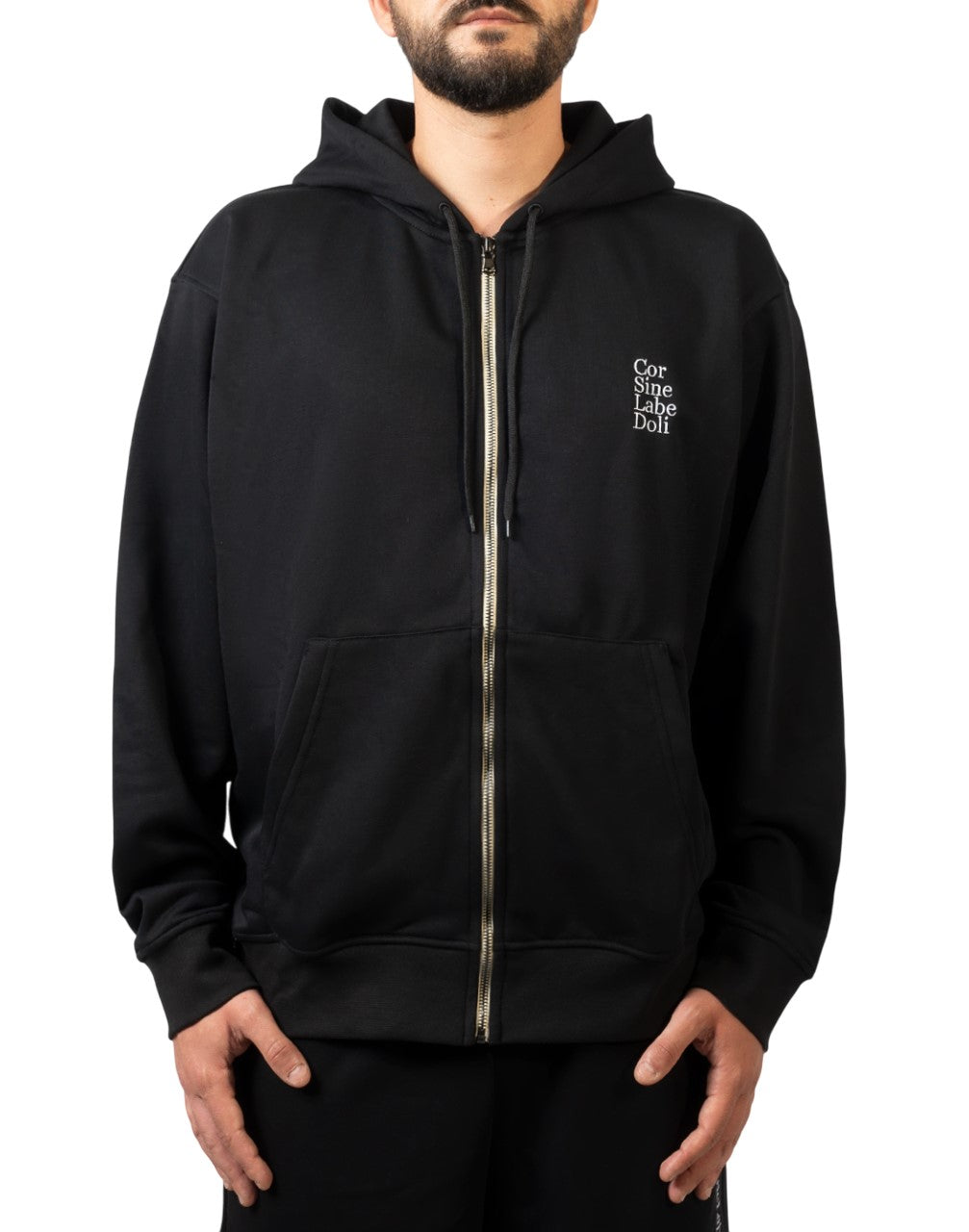 Corsinelabedoli FELPA CON CAPPUCCIO Nero
