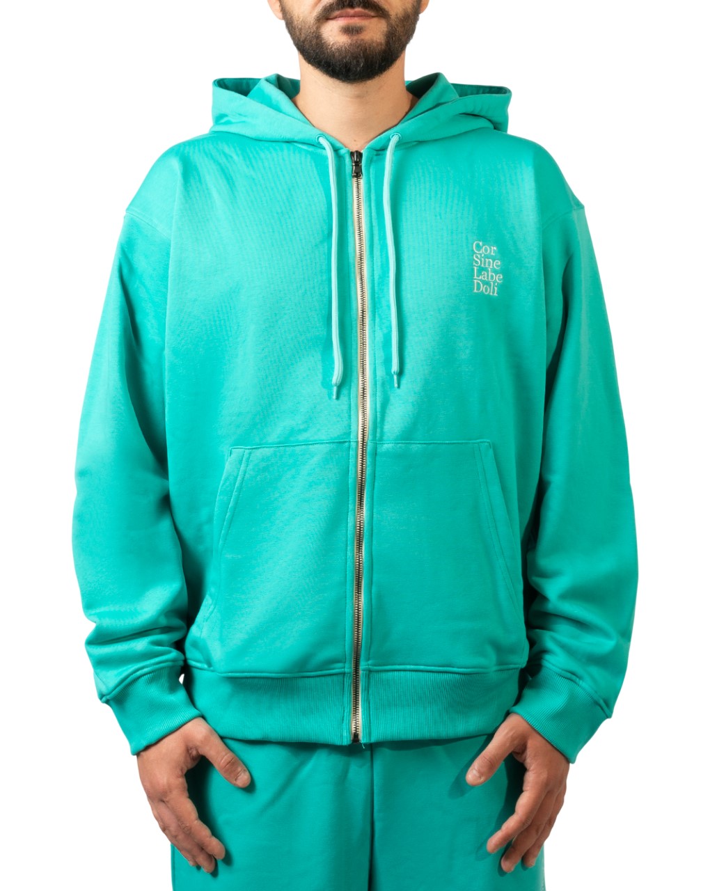 Corsinelabedoli FELPA CON CAPPUCCIO Azzurro