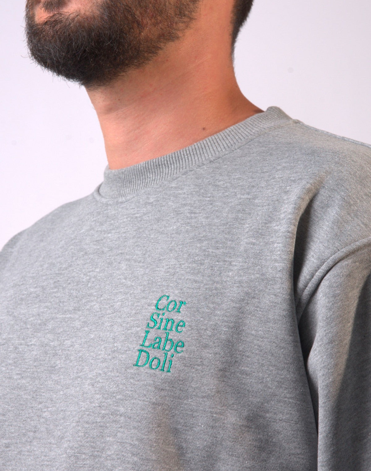 Corsinelabedoli FELPA CON LOGO Grigio