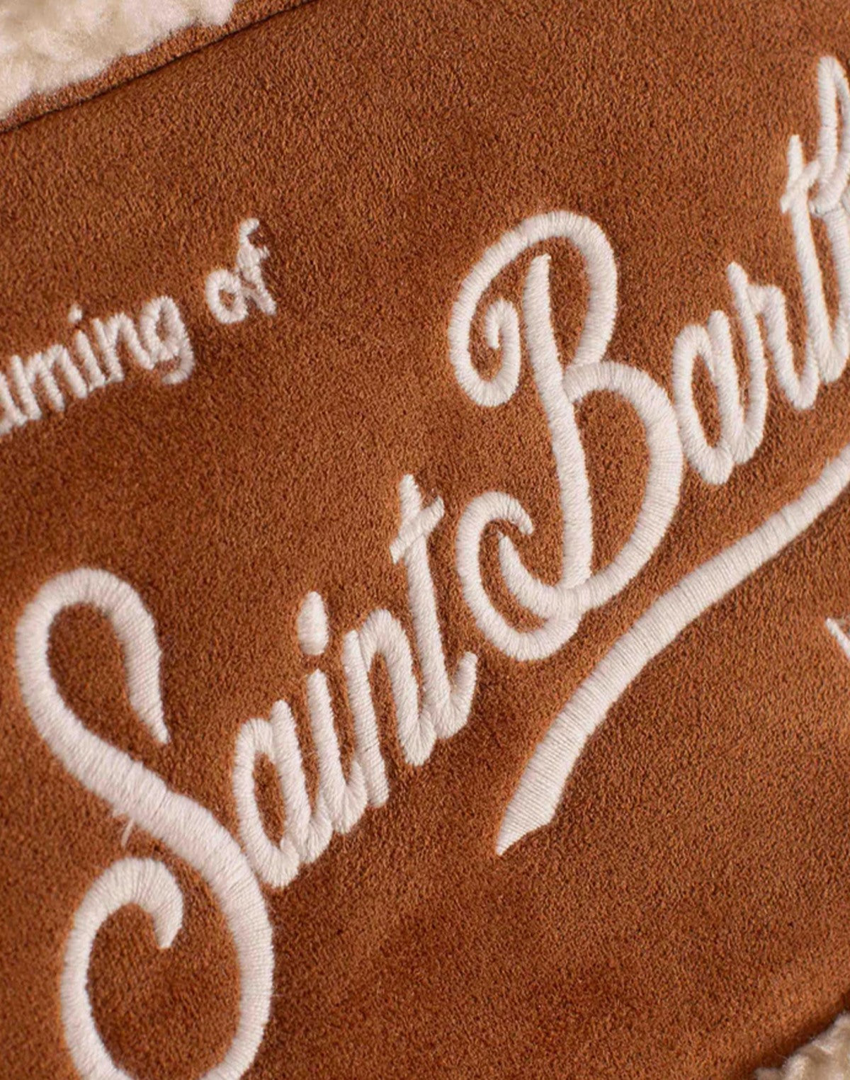 Mc2 Saint Barth POCHETTE ALINE SHEARLING Marrone