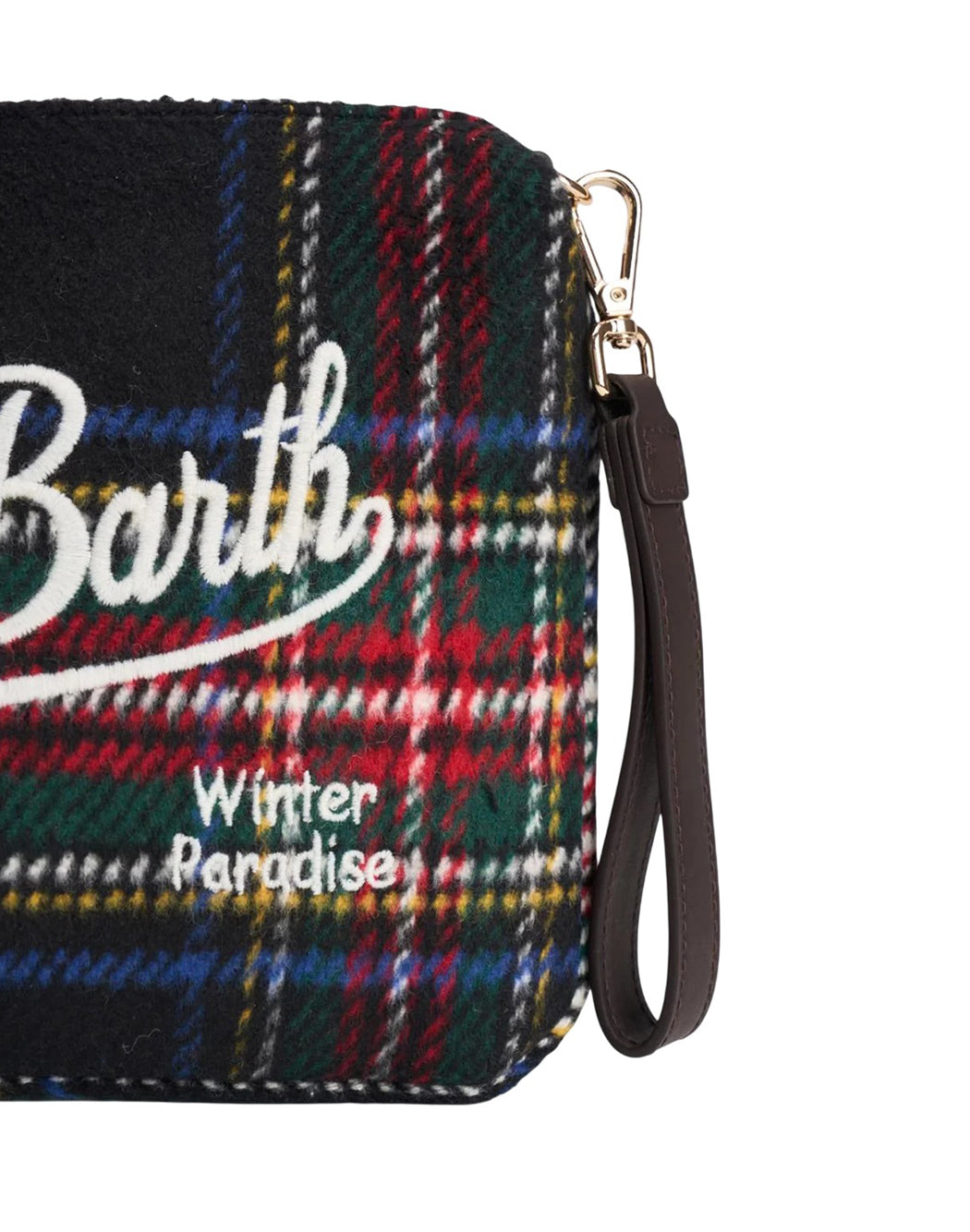 Mc2 Saint Barth POUCH A TRACOLLA PARISIENNE WOOL Rosso