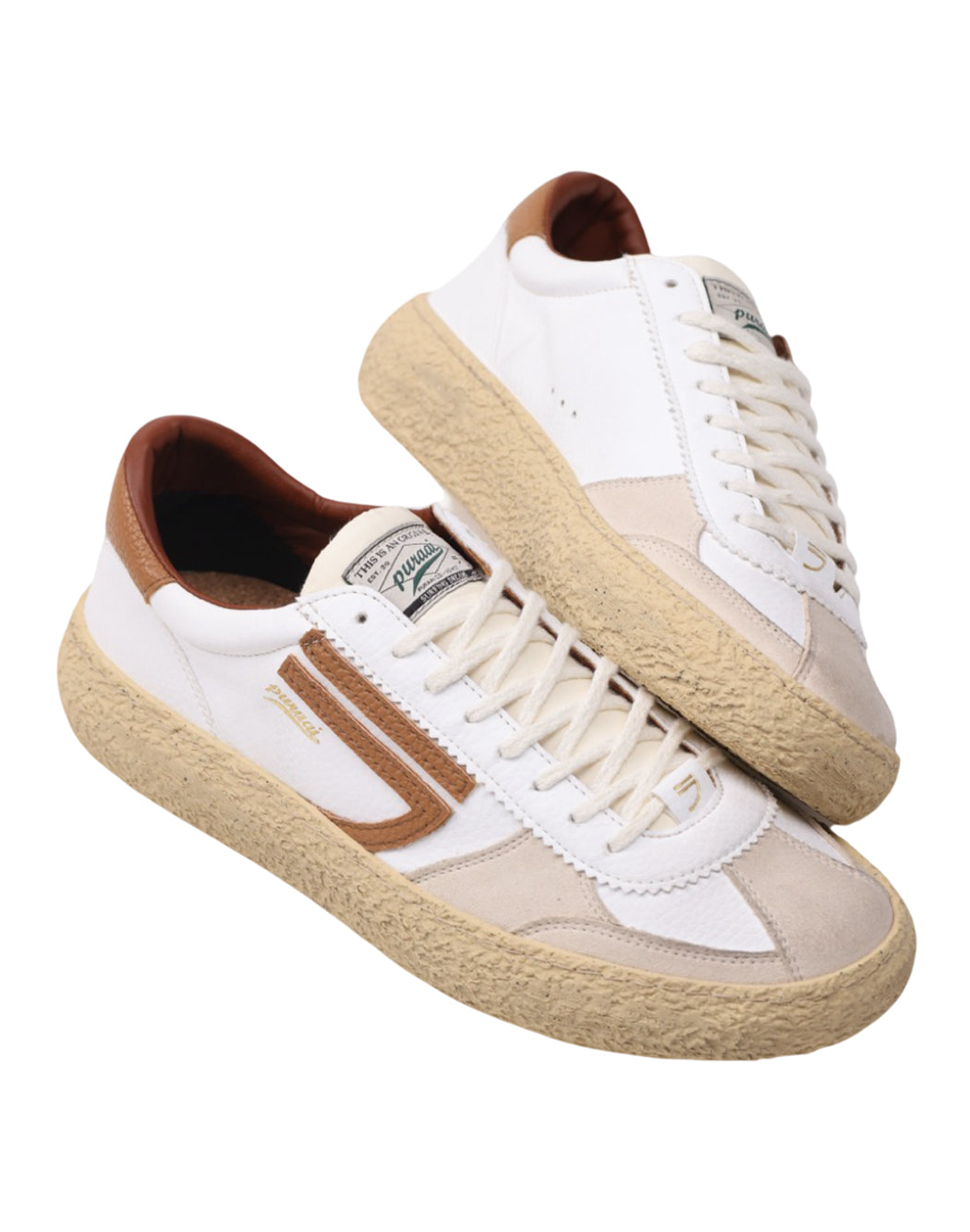 "Puraai SNEAKERS "BISCOTTO" Marrone"