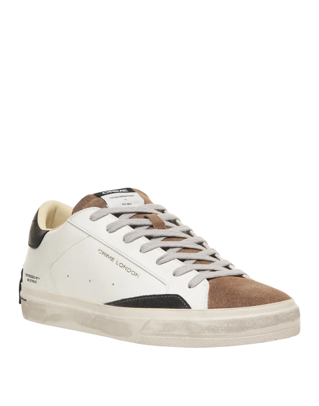 Crime London SNEAKERS DISTRESSED Bianco