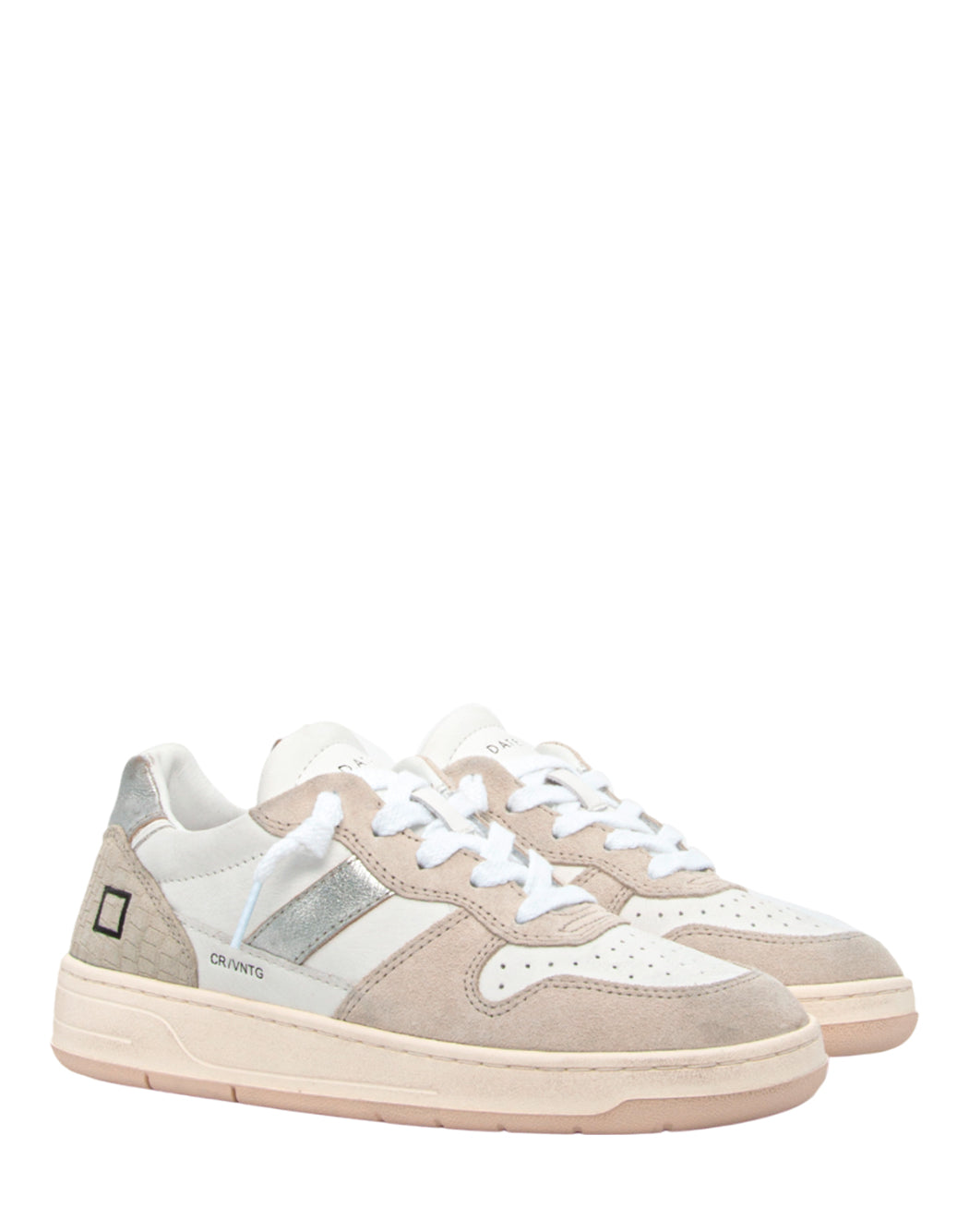 "D.a.t.e. SNEAKER "COURT 2.0 VINTAGE CALF" Neutro"