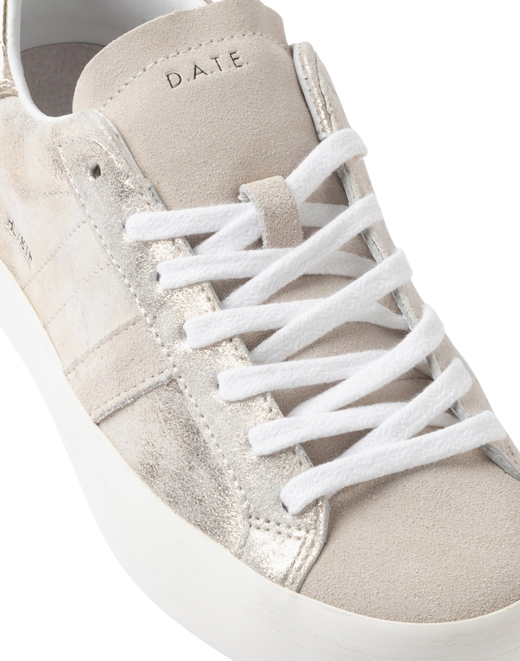 "D.a.t.e. SNEAKER "HILL LOW STARDUST PLATINUM" Argento"