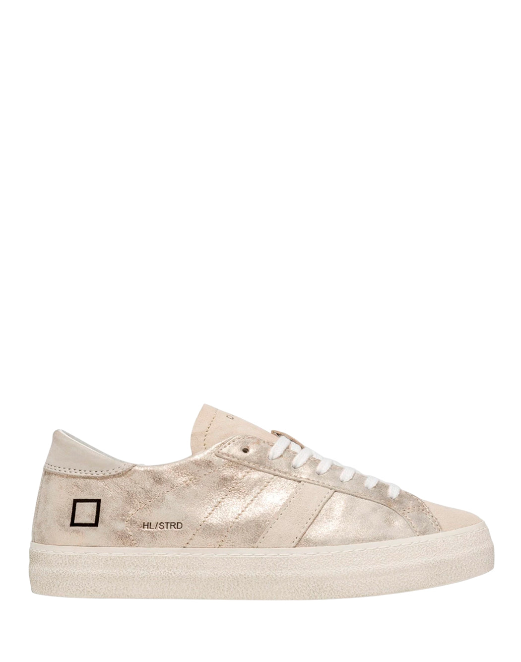"D.a.t.e. SNEAKER "HILL LOW STARDUST PLATINUM" Argento"