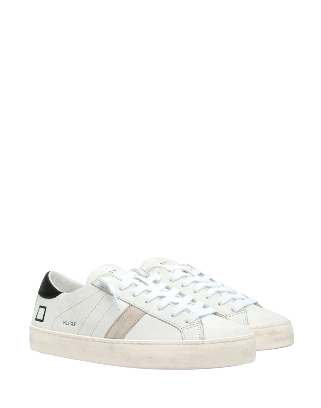 "D.a.t.e. SNEAKER "HILL LOW CALF" Bianco"