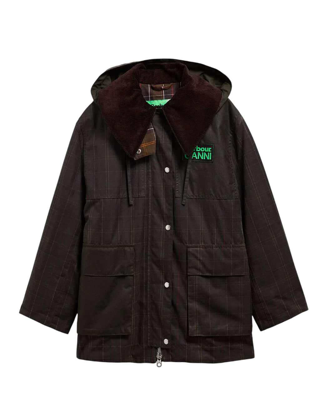 Barbour X Ganni  Verde